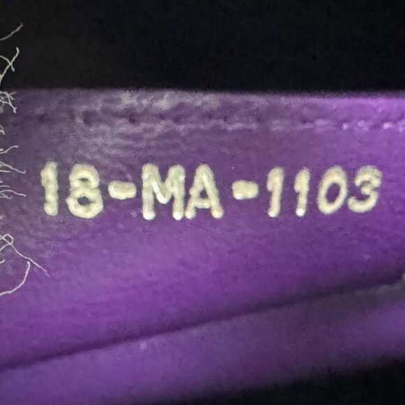 Auth Christian Dior Lady Dior Handbag Shoulder Bag Multicolor/Purple Tweed - Picture 13 of 14